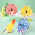 Interactive Parrot Toy Bird Cage Toy for Parrots Rotating Treat Dispenser, for Mental Stimulation and Entertainment - Image 4