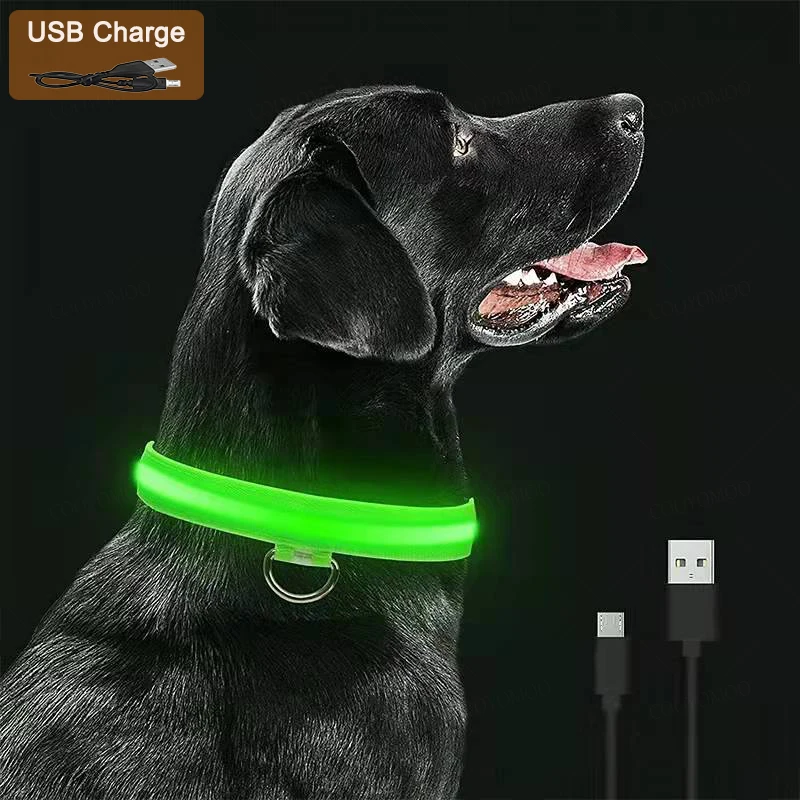 kf-Se8c8349e48ed4d5987e1eac04cf22a41c 3 Modes Dog Luminous Charge Collar Led Usb Cat Dogs Collars Detachable Night Led Glow Dog Loss Prevention Collar Pet Accessories - Image 1