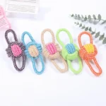 Mini Dog Toys Interactive Cotton Rope Chew Ball Toothbrush Puppy Toy for Teething Large Small Dogs Pet Accessories - Image 3