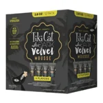 Tiki Cat After Dark Velvet Mousse Wet Cat Food, Variety Pack, 2.8 oz. Pouch Pack of 12