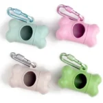 Pet Dog Poop Bag Bone Shape Dispenser Waste Garbage Carrier Holder Dispensers Poop Bag Dogs Trash Cleaning Tool Dog Pet Products - Image 2