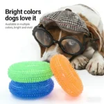 1PC Dog Squeaky Chew Ball Bite Resistant Interactive Pet Toy For Teeth Cleaning Training Playing Small Medium Large Dogs - Image 4