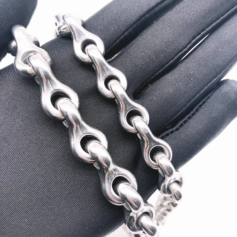 kf-Sec65d2635025436e9be65e401b2bb252r HQ SD01 Strong Solid Stainless Steel 304 Keel P Chain Dog Leash Collar for Small Middle Giant Pets Training 45-75CM Length - Image 1