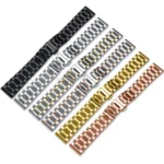 Curved End Stainless Steel Watch Strap for Longines Bracelet 14 16 18 19 20 21 22 23 24mm Band Butterfly Buckle Metal Wristband - Image 2