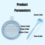 Portable Dog Cat Canned Lid Set Silicone 2-in-1Food Sealer Spoon Pet Food Cover Storage Fresh-keeping Lids Bowl Dog Accessories - Image 5