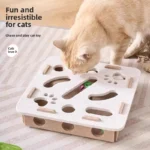 Cat Puzzle Toy Felt Puzzle Box Cat Exercise Toy With Ball Indoor Sports Entertainment Hunting Cat Toys For Indoor Cats - Image 2