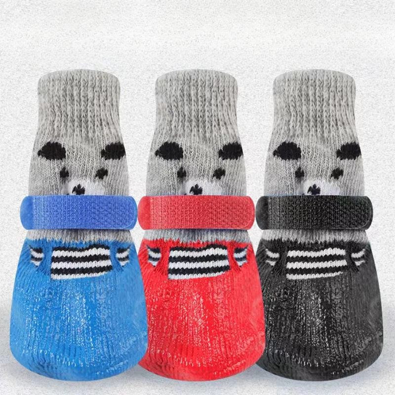 kf-Sf193324bea104e1395d8d727fc9c9dc4y Pet Waterproof Socks Dog Silicone Rain Shoes Cat Socks Anti Slip and Wear-resistant Outdoor Sports Shoes Warmth Preservation - Image 1