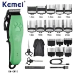 Kemei Pet Grooming Hair Clippers Rechargeable Cat Hair Trimmer for Dogs Professional Electric Rechargeable Cats Shaver KM-cw10