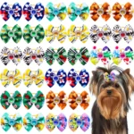 50PCS Summer Small Dog Bow Tie For Dogs Pets Bows For Small Dogs Grooming Hair Bows Pets Accessories For Dogs - Image 5