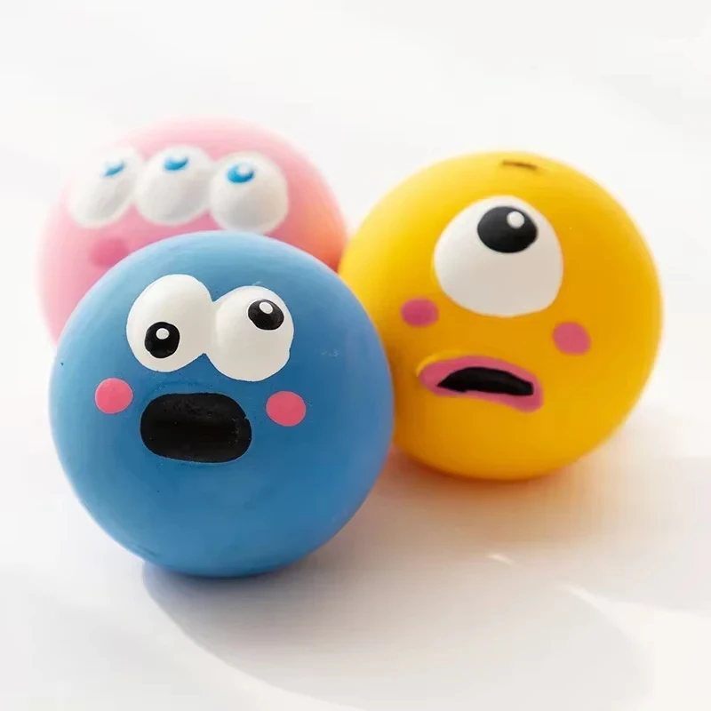 kf-Sf36e1df38b334bec9fd73cd7c96d3121U Pet Squeaky Toys Pet Ball Toys Dog Chewing Rubber Ball Cleaning Tooth Dog Chew Toy For Dogs Bite Resistant Sounder Pet Supplies - Image 1