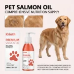 100ml Pure Salmon Oil for Dogs and Cats Omega 3 Fatty Acids Liquid Skin and Coat Supplement Joint Support Pet Health Supplies