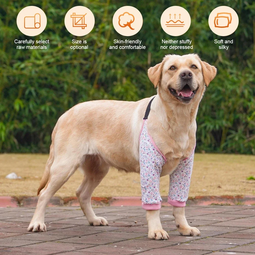 kf-Sf5955ecc24c34c1fadc6a17a4314ba63C Dog Puppy Elbow Brace Protector Pet Soft Breathable Pain Relief Shoulder Support Elbow Sleeves Pads for Canine Elbow Wound - Image 1