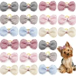 20pcs Small Dog Hair Bows Pet Dog Hair Accessories Bows Cat Bows with Rubber Bands for Small Dogs Yorkshire Hair Decorate - Image 5