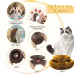Kitten Curl Toy Foldable Magic Organ Cat Scratching Board Durable Recyclable Cardboard Cat Scratcher Cat Bed Interactive Scratch - Image 6
