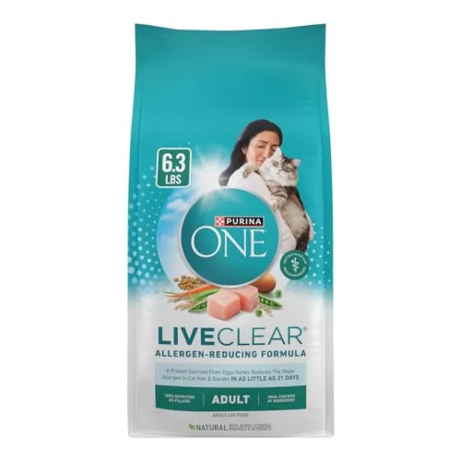 kf-Sf7e536f1b25d4614a84da2e8b327c709s LiveClear Allergen-Reducing Cat Food Dry Formula with Real Chicken As The Number One Ingredient - 6.3 lb. Bag - Image 1