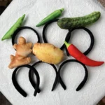 vegetable Fruit snack Simulated Food Hair Hoop Personality Vegetable Hamburg Hotdog Headband Ice Cream Bread Daily