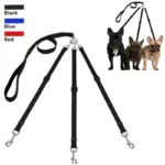 Durable 3-in-1 Nylon Dog Leash with Padded Handle for Outdoor Walking, Car Travel, Hiking and Camping - Three-Way Pet Leash - Image 3