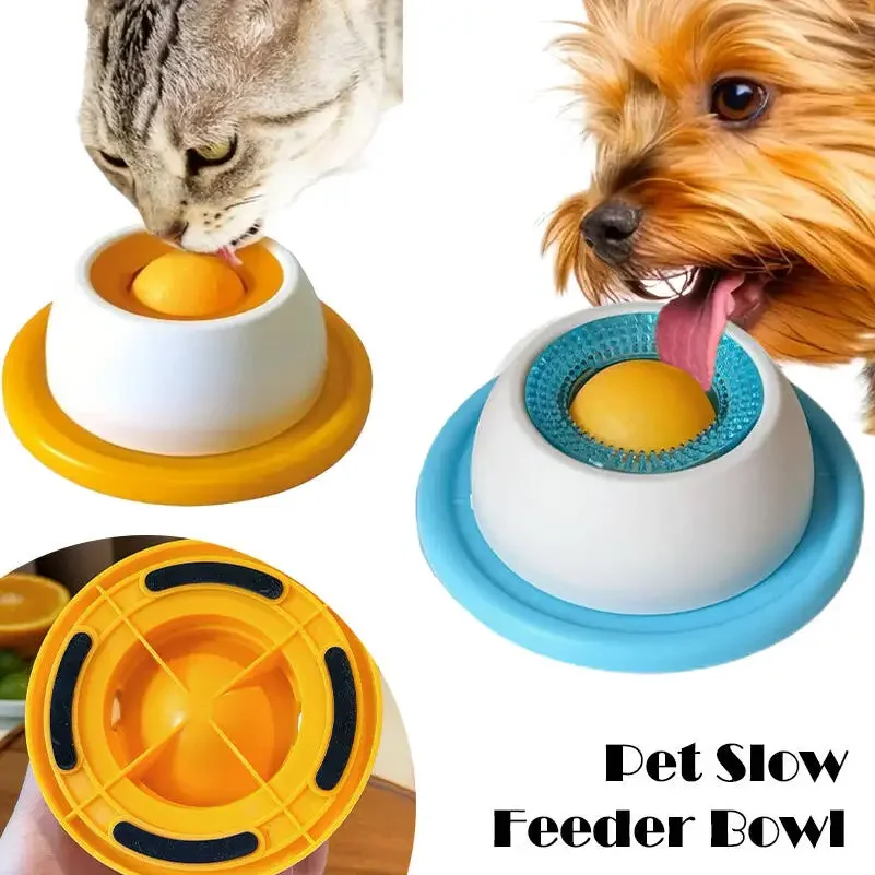kf-Sfaeb76eb98f946bb9a2e89a713a3864aj Pet Lick Mat Yogurt Licking Plate Anti-spill Slow Food Plate Feeder for Dogs Cats Promotes Dental Health Bite Resistant Toy - Image 1