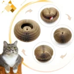 Kitten Curl Toy Foldable Magic Organ Cat Scratching Board Durable Recyclable Cardboard Cat Scratcher Cat Bed Interactive Scratch - Image 2