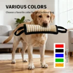 Interactive Dog Tug Toy, Natural Jute Bite Stick with Two Handles, Durable Chew Toy for Teething, Training, and Play for All Bre - Image 3