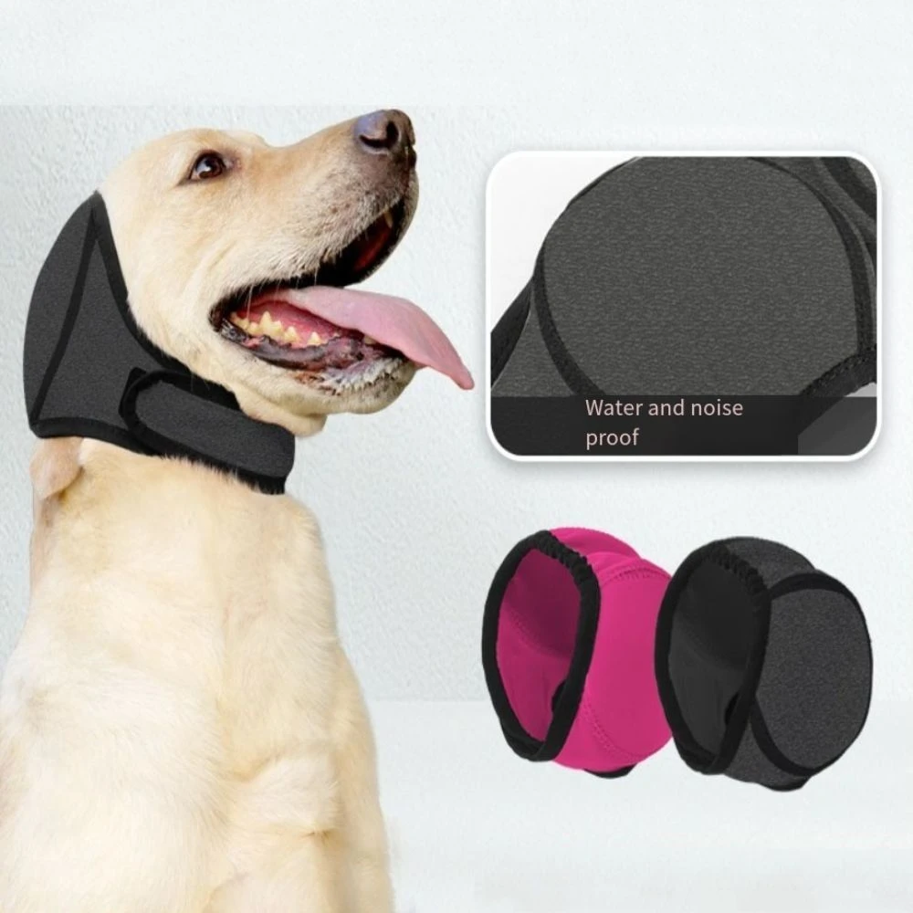 kf-Sfc2c6e10c66147dfa7d5036588128349f Noise Reduction Dog Ear Covers Hearing Protection Anti-noise Dog Calming Earmuff Waterproof Adjustable Pet Ear Muffs - Image 1
