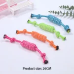 Mini Dog Toys Interactive Cotton Rope Chew Ball Toothbrush Puppy Toy for Teething Large Small Dogs Pet Accessories - Image 2