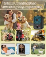 Automatic anti-barking device for dog barking control, rechargeable ultrasonic dog barking deterrent device, outdoor and indoor - Image 3