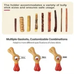 AFP 16.5cm Dog toys Anti-asphyxiation Dog Toothbrush Holder Toy Chew Stick Biting Stick Nylon Stand Freshens Breath Chewing Toy - Image 4