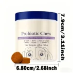 Chicken Flavor Dog Probiotics for Gut Health Digestive Support & Occasional Diarrhea Relief Seasonal Allergies Relief 30ct