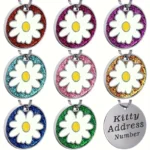 Custom Engraved Dog Tag ID Pet Collar Accessory Personalized Cat Puppy Daisy Name Tag Anti-Lost Pet Supply