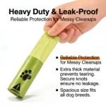 Eco-Friendly Dog Poop Bags Leak-Proof Extra Thick EPI Material Unscented Pet Waste Bags for Dog Walking Outdoor - Image 4