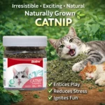 Catnip for Cats Natural Dried Cat Mint Leaves 20g Organic Catnip Treat Relieves Stress Encourages Play Kitten Toys