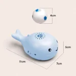 Electric Floating Ball Cat Toy Whale Shaped Interactive USB Rechargeable Dual Function Fan Pet Teaser Toy for Cats - Image 7