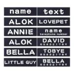 2 PCS PU Personalized Dog ID TagS for K9 Harness Collar Label Sticker Patch Custom Dog Tag Name Custom Pet Dog Harness Name Tag - Image 6