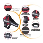Dog Harness NO PULL Reflective Breathable Adjustable Pet Harness Vest with ID Custom Patch Outdoor Walking Dog Supplies - Image 2