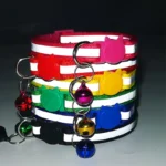Reflective Cat Safety Buckle Collar Adjustable Custom Personalized ID Free Engraving Nylon Puppy Kittens Necklace - Image 3