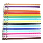 1PC Popular Adjustable Colorful Pet Collars Kitten Cat Collar PU Leather Neck Strap Safe for Dogs Soft Pet Supplies - Image 10