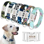 Personalized Dog Accessories Collar Nylon Printed Pet Puppy Collar Dog ID Collars Free Engraved ID for Small Medium Large Dogs - Image 2