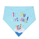 Cute Pet Birthday Caps/Bibs Design Headwear Triangle Scarf Hat Tie Collar Cat Dog Costume Pets Accessories Decoration Supplies - Image 5