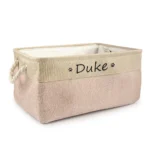 Personalized Dog Toy Basket Free Print Pet Storage Box Cat DIY Custom Name Toys Clothes Accessories Organize Storage - Image 2