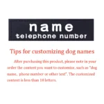 2 PCS PU Personalized Dog ID TagS for K9 Harness Collar Label Sticker Patch Custom Dog Tag Name Custom Pet Dog Harness Name Tag - Image 4