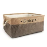 Personalized Dog Toy Basket Free Print Pet Storage Box Cat DIY Custom Name Toys Clothes Accessories Organize Storage - Image 5
