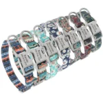 Personalized Dog Accessories Collar Nylon Printed Pet Puppy Collar Dog ID Collars Free Engraved ID for Small Medium Large Dogs - Image 3