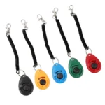 Pet Products Pet Cat Dog Training Clicker Plastic New Dogs Click Trainer Aid Adjustable Wrist Strap Sound Key Chain Dog Repeller - Image 3