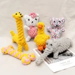1pcs Bite Resistant Pet Dog Chew Toys for Small Dogs Cleaning Teeth Puppy Dog Rope Knot Ball Toy Playing Animals Dogs Toys Pets - Image 2