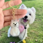 Transparent Dog Hair Storage Container Adorable Pet Keepsake Capsule Pendant With Key Ring for Pet Lovers DIY Memorial Keychain - Image 3