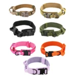 Tactical Dog Collar Adjustable Nylon Dog Supplies With Heavy Duty Metal Buckle Durable Training Collar For Medium And Large Dogs - Image 2