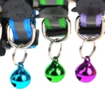 Cartoon Cat Head Reflective Pet Collar Colorful Bell Adjustable Safety Neck Strap Fashion Pet Collar For Kitten Puppy Small Dog - Image 2