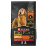 Adult 7 Plus Complete Essentials Shredded Blend Beef and Rice Formula High Protein Dog Food for Senior Dogs, 18 lb Bag
