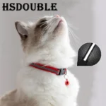 2Pcs/Pack 12 Colors Reflective Adjustable Cats And Small Dogs Collars With Bells Pet Supplies - Image 2
